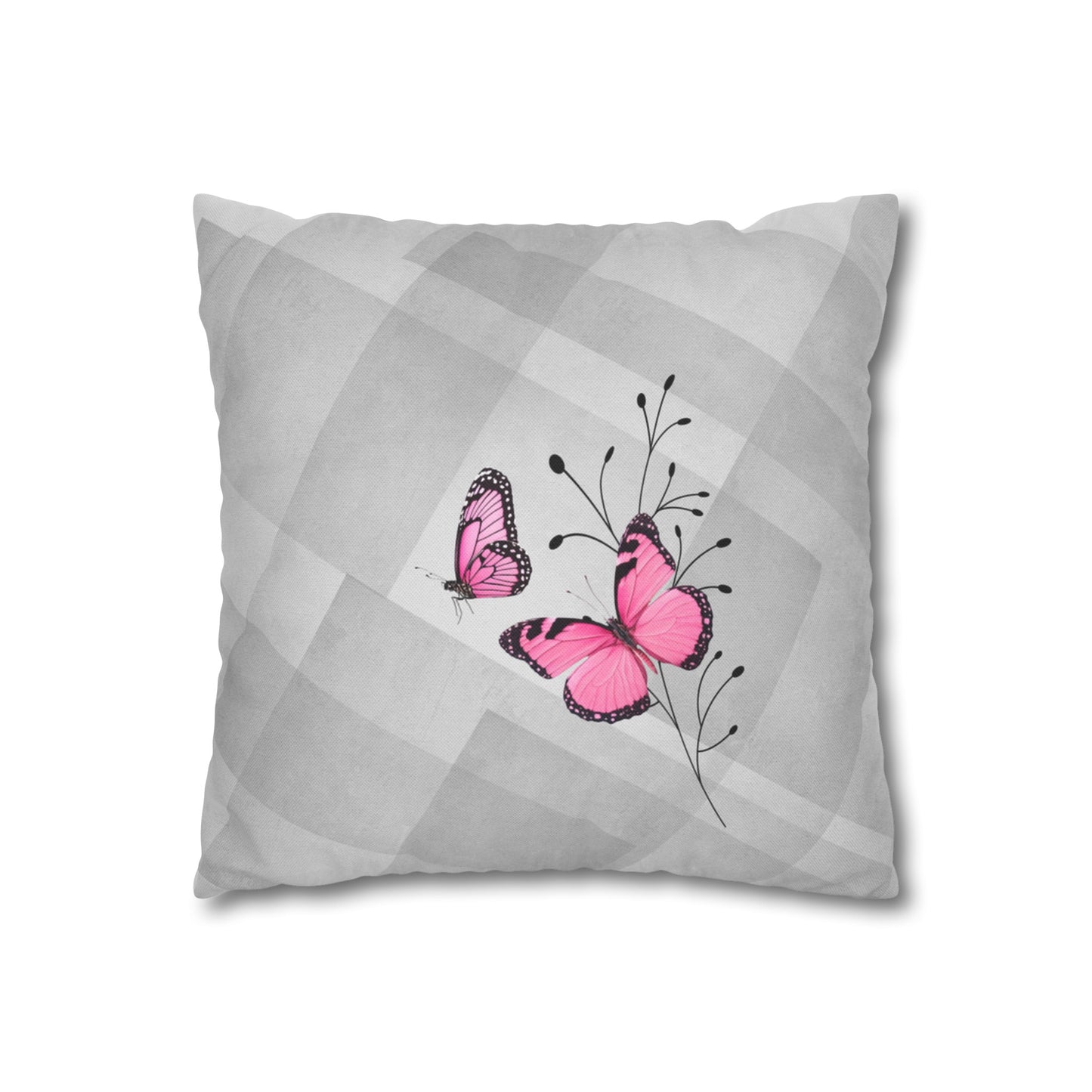 Tyynynpäällinen pinkit perhoset