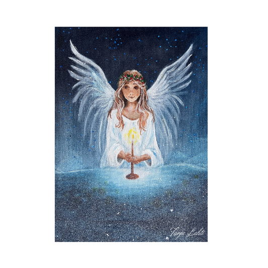 Joulukortti Jouluenkeli