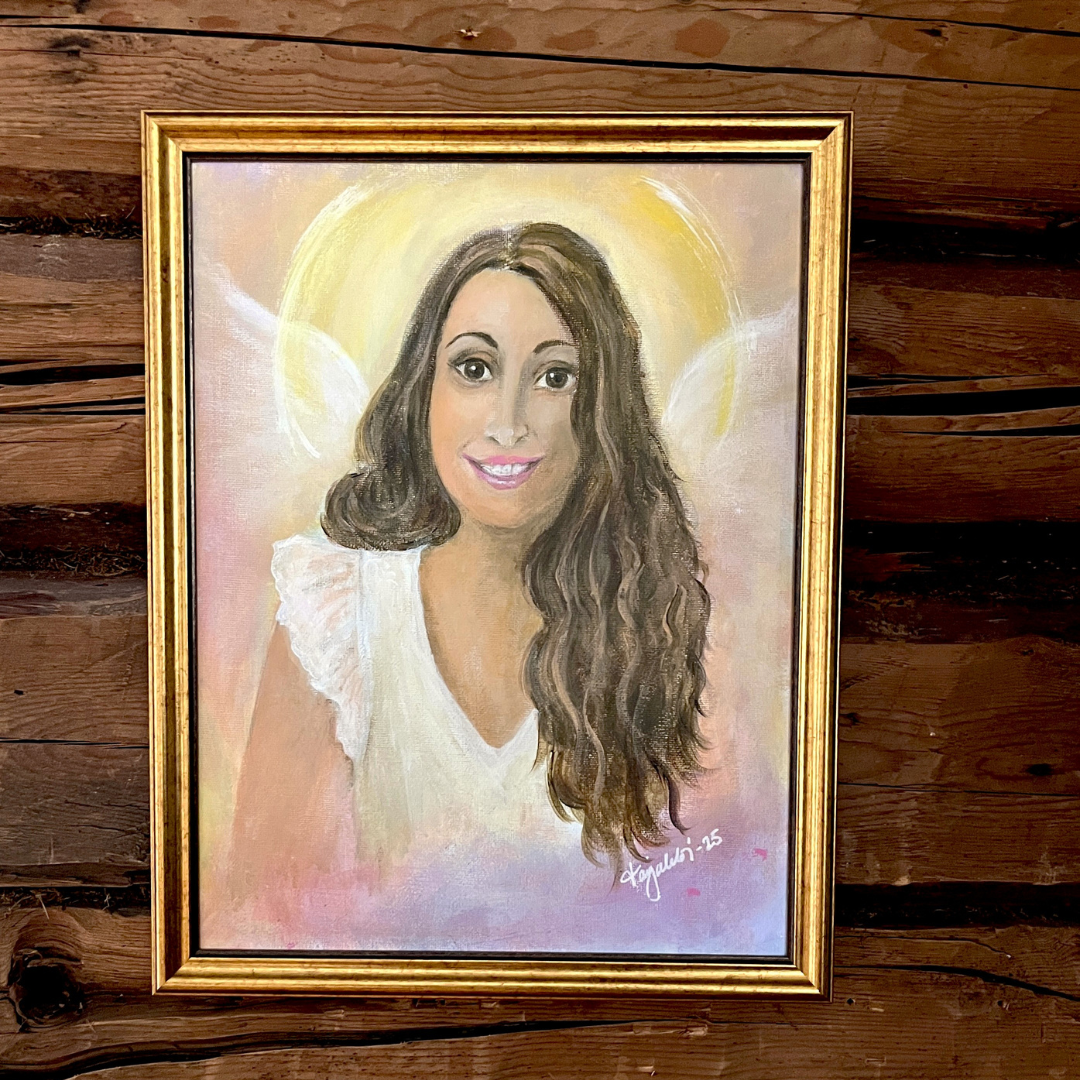 Enkelitaulu Sydän auki elämälle